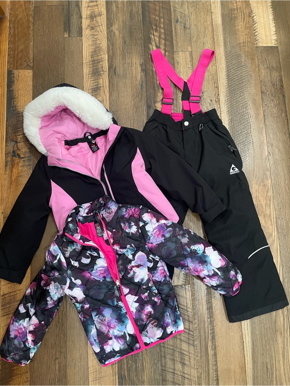 Gerry 3pc Winter SET coat jacket bibs girl 7-8